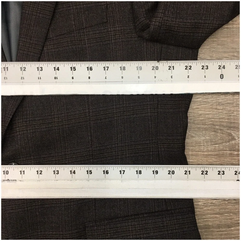 CALVIN KLEIN Mens Blazer Sport Coat Casual Jacket Size‎ 42L Two Button Wool Suit